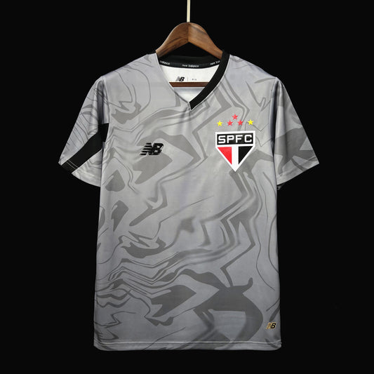 Camiseta de Goleiro São Paulo 24/25 Cinza - Tamanhos S-XXL (Tailandesa)