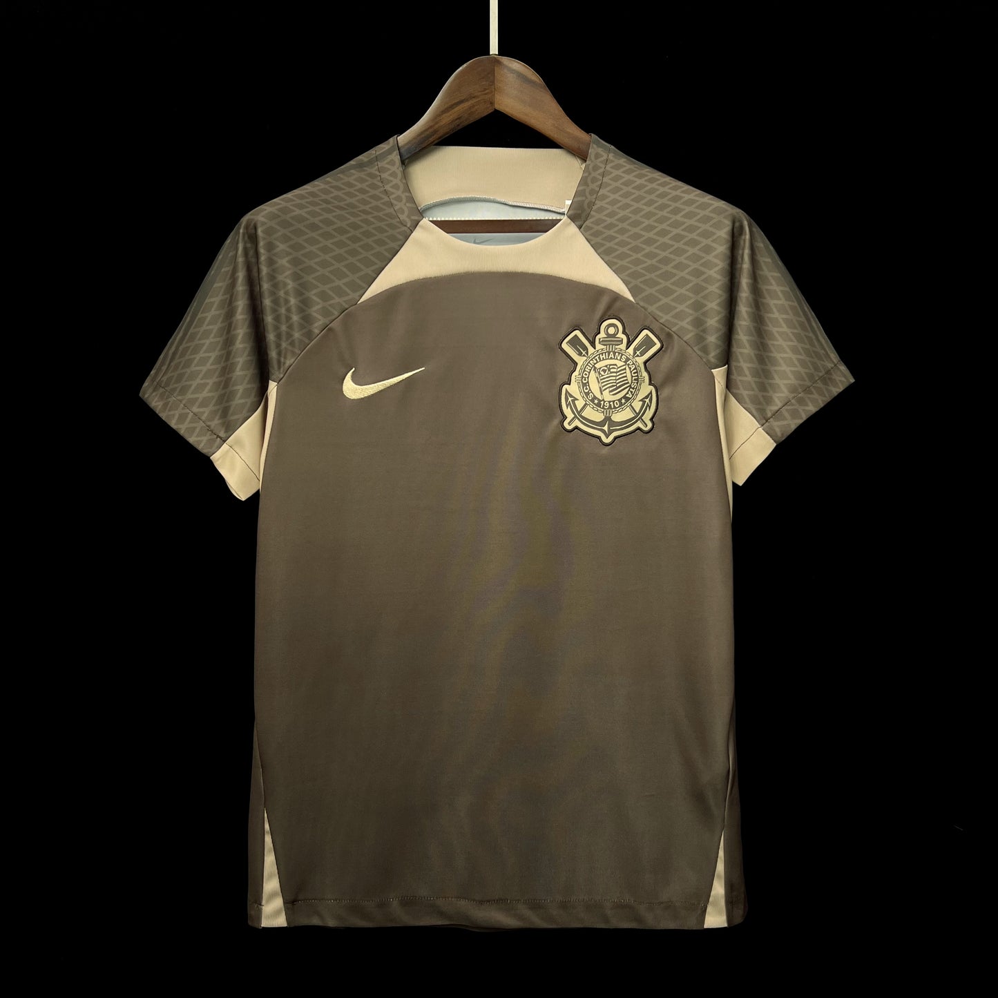 Camisa de Treino Pré-Jogo Corinthians 24/25 Cinza - Tamanhos S-XXXXL (Tailandesa)