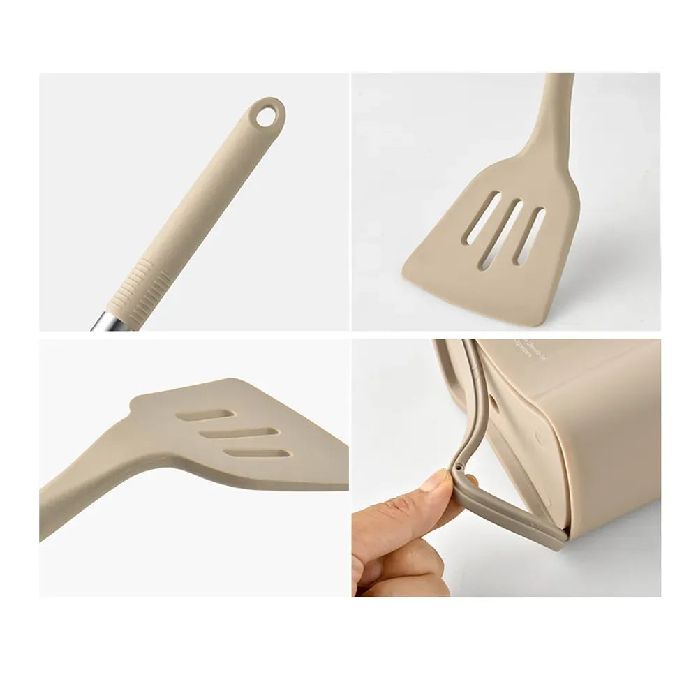 Conjunto de Utensílios de Cozinha em Silicone com 13 Peças