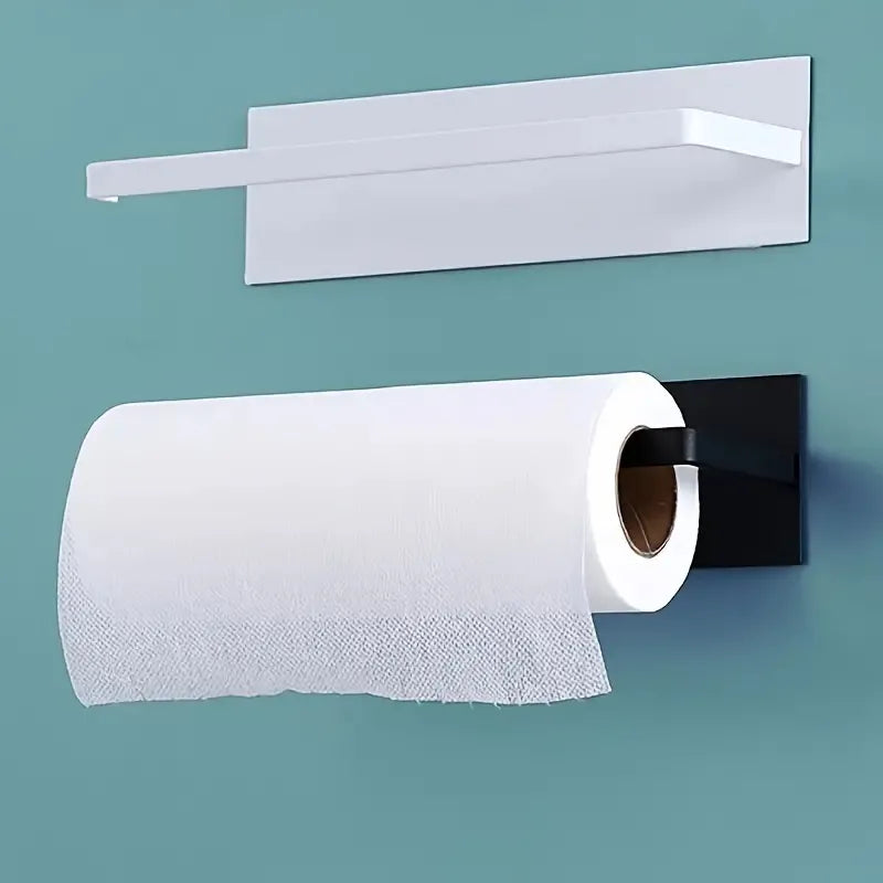 Suporte para Papel Toalha de Aço Carbono para Cozinha - Organizador Prático