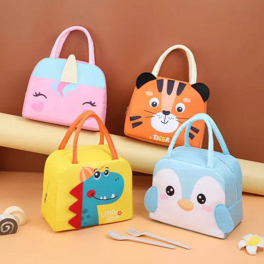 Bolsa Térmica Cartoon 3D: Mantenha sua Refeição Fresca e Divertida!