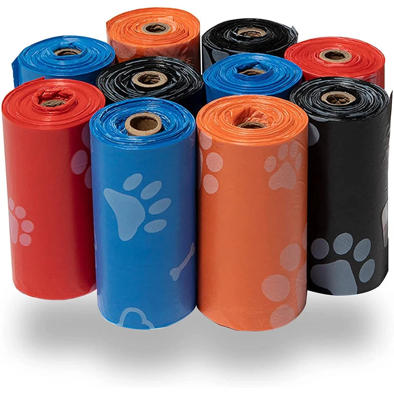 Rolos de Sacos para Limpeza de Cocô de Cachorro - 15 Sacos por rolo