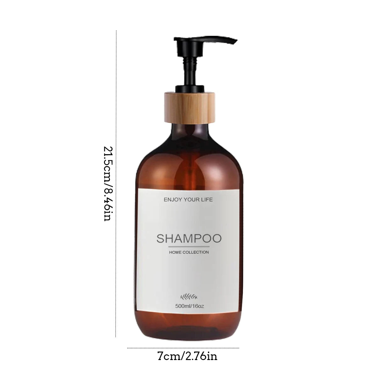 500ml Shampoo e Condicionador Garrafas Dispensadoras - Conjunto de 3 Garrafas